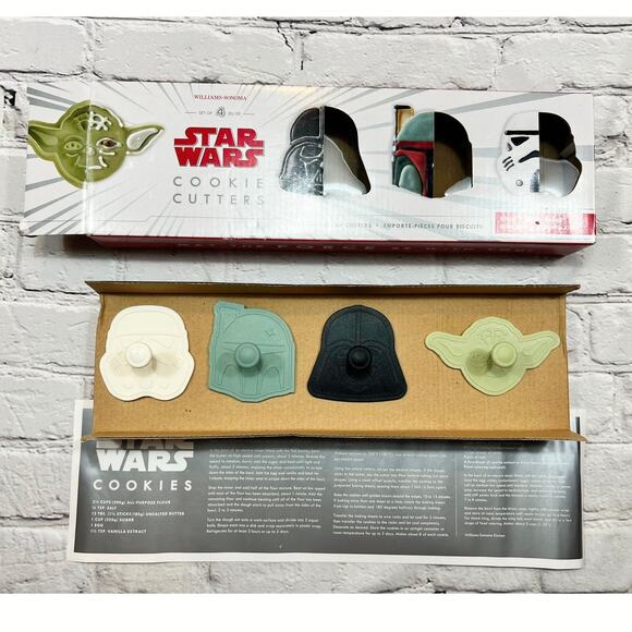 LOT Star Wars Cookie Cutters Cupcake Stencils May the 4th Party Yoda Darth Vader - Picture 4 of 5